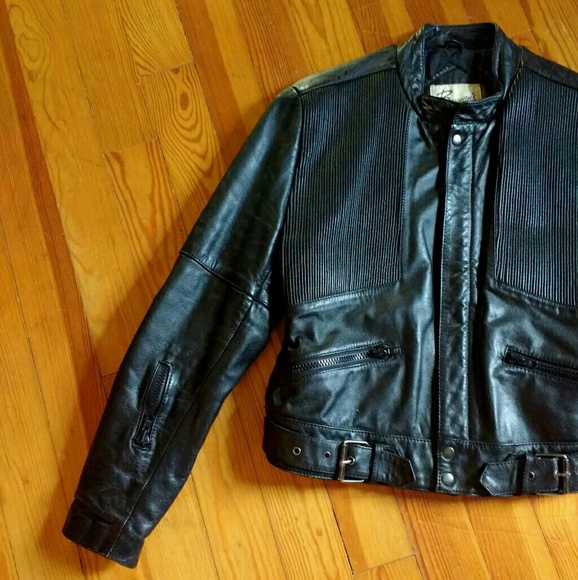 Vintage Other - Vtg Moto Leather Jacket